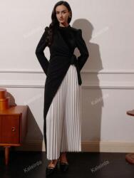 Shein LC12207 Shein Aszimmetrikus Fodros Ruha Maxi Velúr Csillámos (3) XL