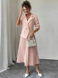 Shein Sárgabarack Színű Ruha Fodros (M) (587311)