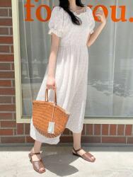 Dazy Fehér Ruha Rövid Ujjú (L) (611768)