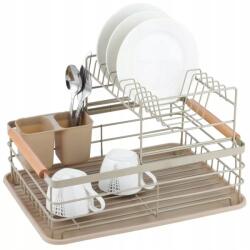 Kinghoff Edényszárító kétszintes bézs evőeszköz csepegtető Kinghoff KH-1799 (KH-1799)