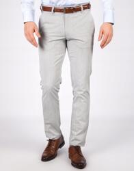  Férfi elegáns szürke finom kockás nadrág W38 L34