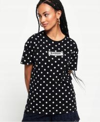 Superdry Fekete Pöttyös Póló (38) (585893)