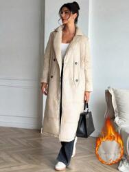 Shein Bézs Pihe-puha Kabát (M) (610950)