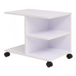 vidaXL Raft rulant, 50 x 35 x 42 cm, alb (245724) - izocor Biblioteca