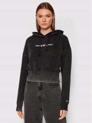 Tommy Hilfiger Fekete Logózott Kapucnis Pulóver (s) (DW0DW10392)