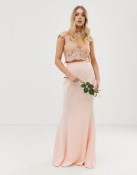 Club L London Sárgabarack Csipke Felső (34) (546660)