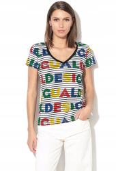 Desigual Logózott Póló V Neck (s) (19SWTKCE_2000)