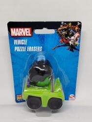 SAMBRO 3D puzzle Marvel Bosszúállók radír Palz figura Hulk járművel (6008-2)