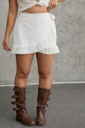 Shein Krémszínű Rövidnadrág Szoknya 2 Az 1-BEN(0XL) (611837)