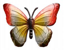  Fém pillangó fali dekoráció Butterfly 40 cm különböző színek Kék (113683/MOD)