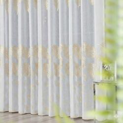 Haft Csodaszép fátyol függöny kész szalag súlyzó 250x230 tej arany (pf szyta 3302888)