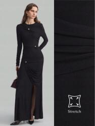 Shein Fekete Fodros Maxi Ruha (M) (587500)