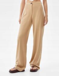 Bershka Bézs Egyenes Cipzáras Nadrág (42) (546378)