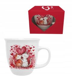 Duo Nagy Valentin-napi bögre XL 650ml Macskák dobozban Anyák napja (5902693961642)