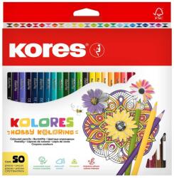Kores Creioane colorate triunghiulare 50 buc Mandale (0190924)