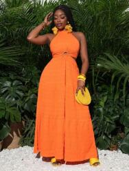 Shein Narancssárga Ruha Maxi Megkötős (L) (587519)