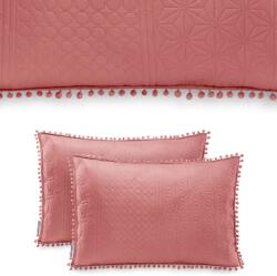 GordonToys Dekoratív nagyméretű párnahuzat szett, tűzött mintával és pomponokkal, mikroszálas (POSZEWKA MEADORE 50 X 70 CM)
