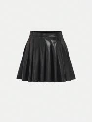 Shein Fekete Bőrutánzat Szoknya (5L) (611805)