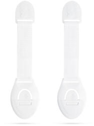 Family Collection Öntapadós biztonsági gyerekzár ajtóra (2 db) - 21 cm - Fehér (57339)