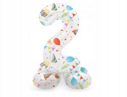 Folat Fólia lufi álló szám 2 kétpár 41cm