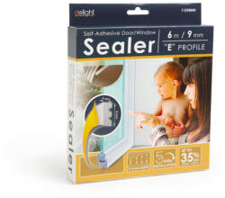 Garden of Eden Öntapadós ajtó- ablakszigetelő "E" profil - 6 m - Fehér 9 mm (11598WH)