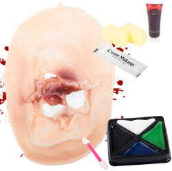 VERK GROUP Halloween Mesterséges Seb Sminkkészlet: Realisztikus Hegyek és Sebek (26162)