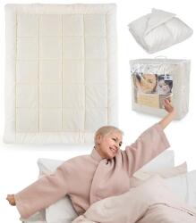 GordonToys Beatris gyapjú ágytakaró 160 x 200 cm, légáteresztő, természetes, kényelmes (KOŁDRA BEATRIS 160 X 200)