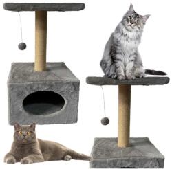 LEAN Modern Macska Kaparófa Házikkal és Ággyal, Egér Játékkal (13877)