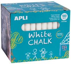 APLI Táblakréta, kerek, 100 darabos, APLI, fehér (14577)