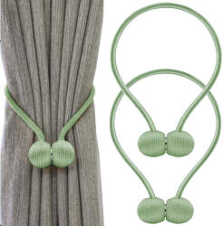 Verk Group Díszes mágneses függönykapcsok zöld színben, 2 darabos készlet (01848_Z)