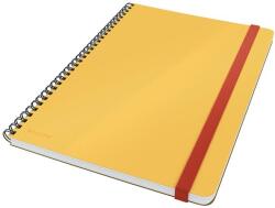Leitz Spirálfüzet, B5, kockás, 80 lap, LEITZ, Cosy Soft Touch , melegsárga (44840019)