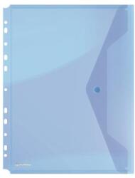 DONAU Irattartó tasak, A4, PP, patentos, lefűzhető, DONAU, kék (8540001PL-10)