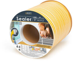 Garden of Eden Öntapadós ajtó- ablakszigetelő "P" profil - 100 m - Fehér 9 mm (11597WH-100)