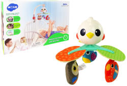 LEAN Toys Babakaruzele színes madárkákkal és dallammal (12663)