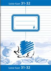 ICO Füzet, tűzött, A5, szótár, 32 lap, ICO Süni , 31-32 (7500053000)