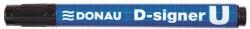DONAU Alkoholos marker, 2-4 mm, kúpos, DONAU D-signer U , fekete (7371001-01PL)