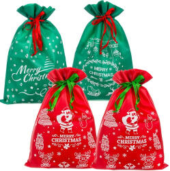 Ruhhy Karácsonyi Ajándéktáskák, 4 darabos készlet, Piros/Zöld (00024961)
