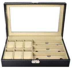  Ékszer- és szemüvegtartó doboz - 9 rekesz (00008497)