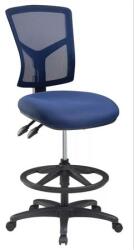 MAYAH Irodai szék, sötétkék szövetborítás, feszített hálós háttámla, fekete lábkereszt, MAYAH Matrix , sötétkék (PAGOMATRIX NB) - papir25