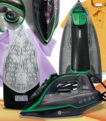 GordonToys Vapore Pro Zöld 3000W Erős Gőzölős Vasaló Kerámia Bevonattal és Antidrip Funkcióval (ŻELAZKO ELECTO)