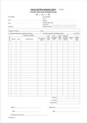 Victoria Paper Nyomtatvány, kiküldetési rendelvény (belföldi), 25x2, A4, VICTORIA PAPER B. 18-73 , 10 tömb/csomag (B.18-73/V) - papir25