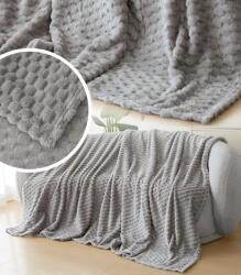 GordonToys Plüss takaró kockás mintázattal, 200 x 220 cm, Oeko-Tex Standard 100, mikroszál (KOC KHG-39-40)