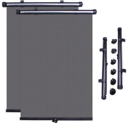 VERK GROUP Autós napellenző roló, 2 darabos készlet, fekete (01307)