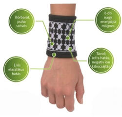  Mágneses csuklószorító turmalinnal M-es (U00022635)