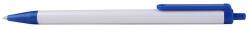 Victoria Golyóstoll, 0, 7 mm, nyomógombos, kék-fehér tolltest, VICTORIA OFFICE, kék (KB123300)