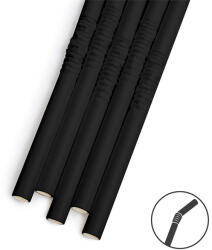 Family Papír szívószál - fekete - 190 x 4, 5 mm - 150 db / csomag (57604B)