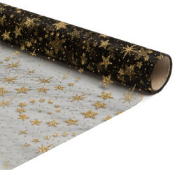 Family Karácsonyi asztalterítő futó - fekete / arany - 180 x 28 cm (58200F)