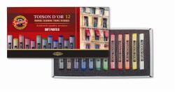 KOH-I-NOOR Porpasztell-kréta, puha, KOH-I-NOOR Toison 8512/12 , 12 különböző szín (8512012009SV)