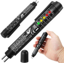 Verk Group LED-es fékfolyadék-teszter DOT 3/4/5 kompatibilitású (11367)