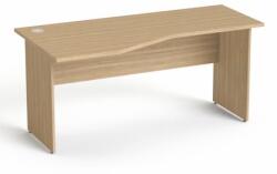 MAYAH Íróasztal, íves, balos, laplábbal, 160x80 cm, MAYAH Freedom SV-24 , kőris (SV-B8716 K/ IBXA24K) - papir25